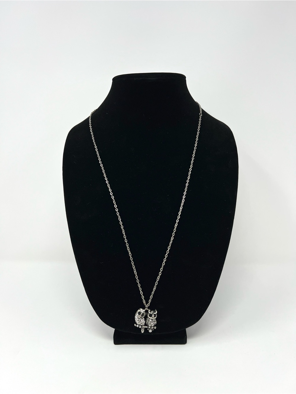 Silver Owl Pendant Necklace for Women - Charming Silver Tone